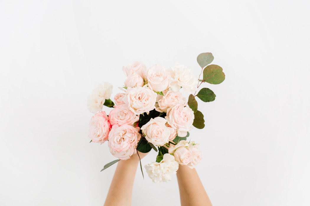 Hand Holding Flowers
